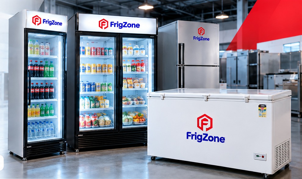 FrigZone refurbished refrigerators, visi coolers and deep freezer